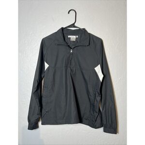 Nike Golf Fit Storm Black Windbreaker Lightweight 1/4 Zip Jacket Womens M ✅ (254